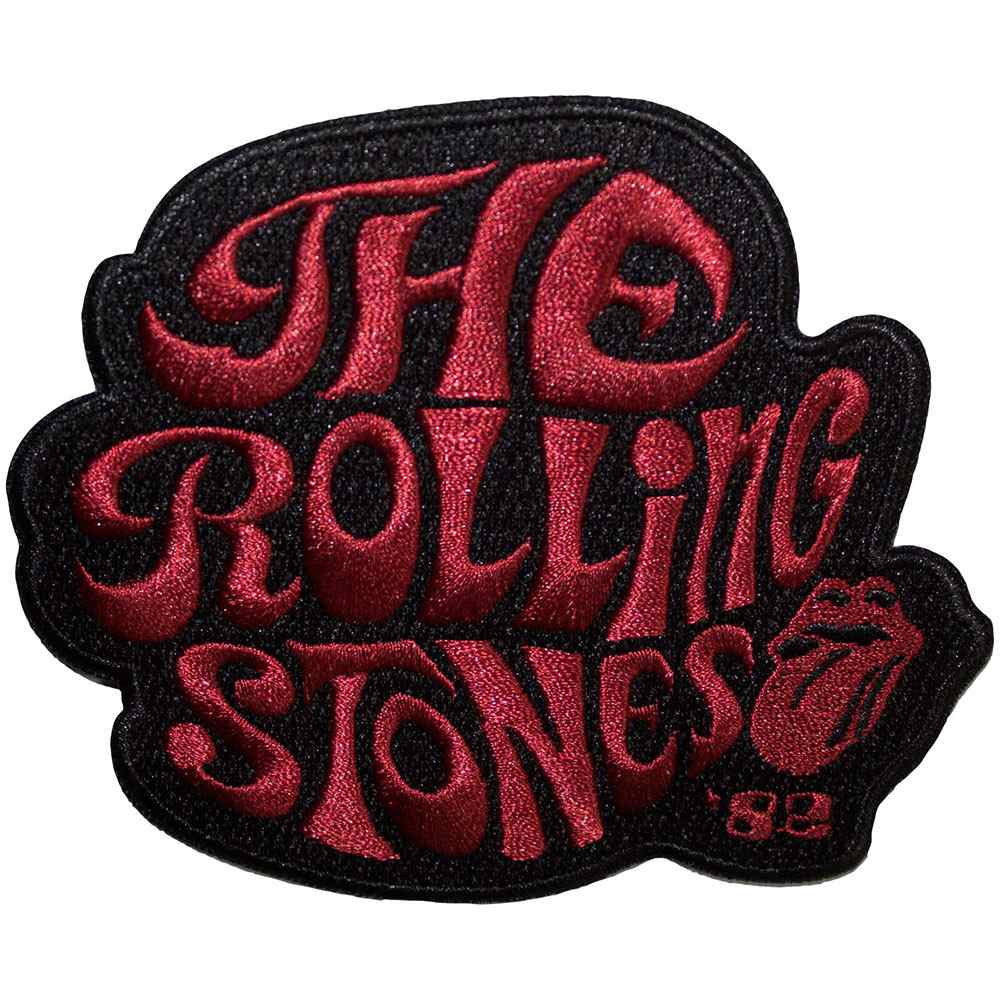 The Rolling Stones - Swirl Logo '82 Patch - Black